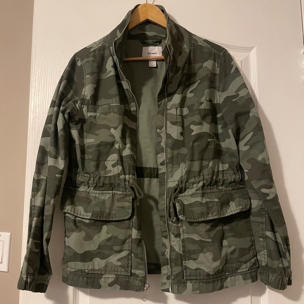 Camo cargo jacket